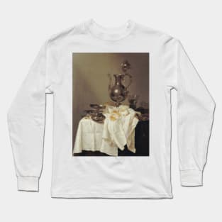 Nature Morte a l'aiguiere by Willem Claeszoon Heda Long Sleeve T-Shirt